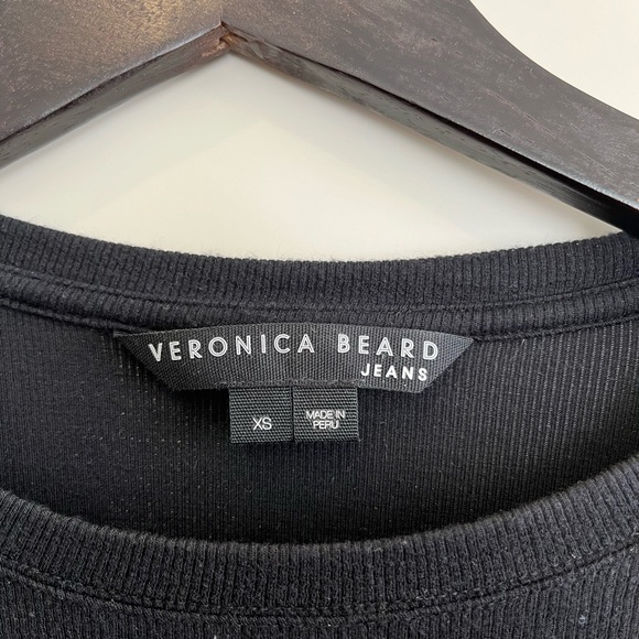 Veronica beard Delara Ruched Sleeve Top - Picture 3 of 4